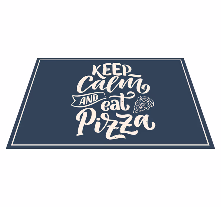 Tischset text ruhige pizza weisheit - TenStickers