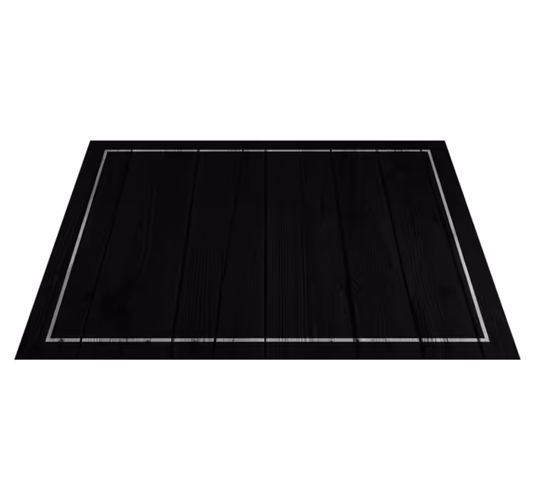 Tischset elegant Schwarz mit weißem rand - TenStickers