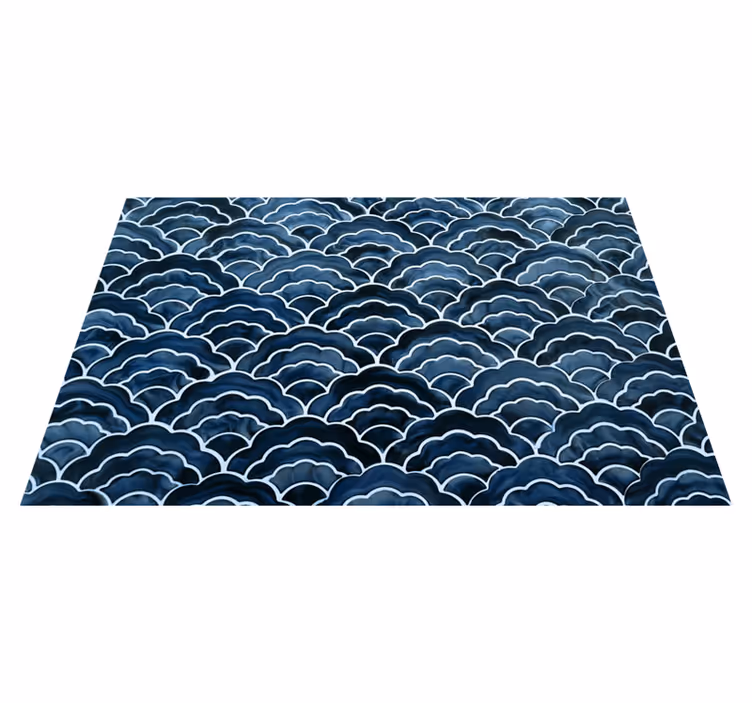 Tischset elegant Japanisches wellenmuster - TenStickers