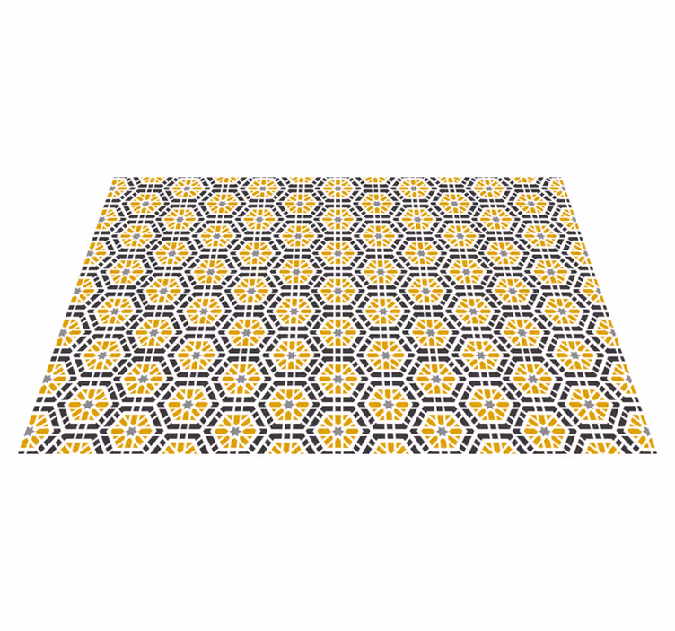 Tischset textur mit geometrischem musterdesign - TenStickers