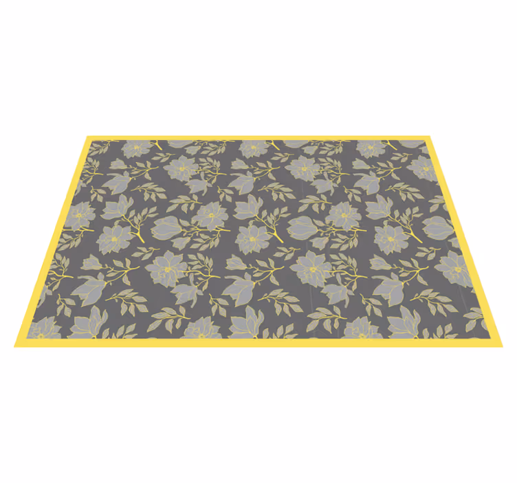 Tischsets originell mit floralem druck overlay - TenStickers