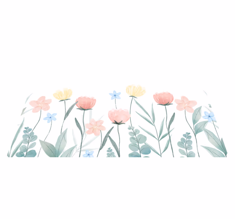 Tischsets originell florales farbenspiel - TenStickers