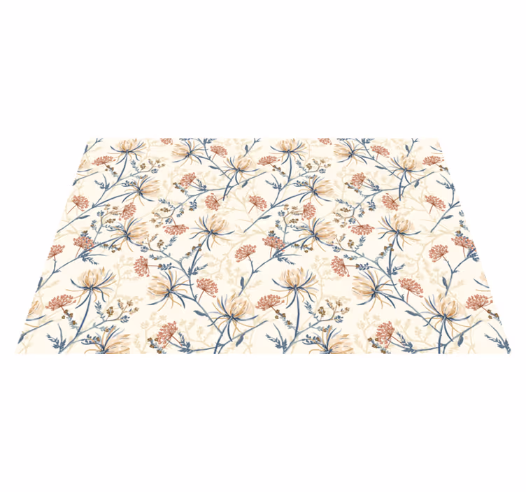 Tischset modern Vintage-blumen-set - TenStickers