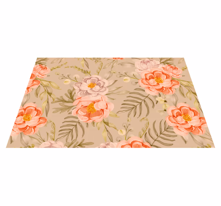 Tischset modern Vintage alte blumen-set - TenStickers