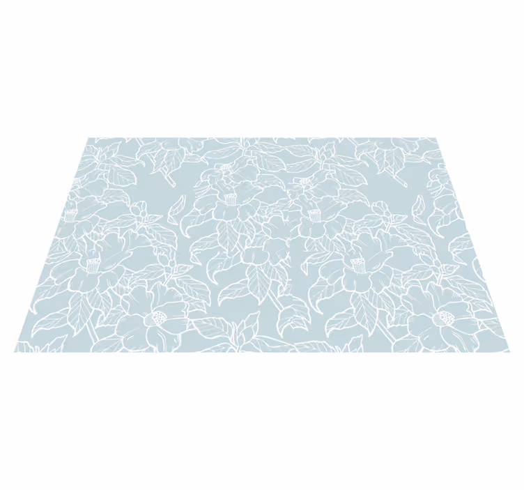 Tischset textur mit floralem druck - TenStickers