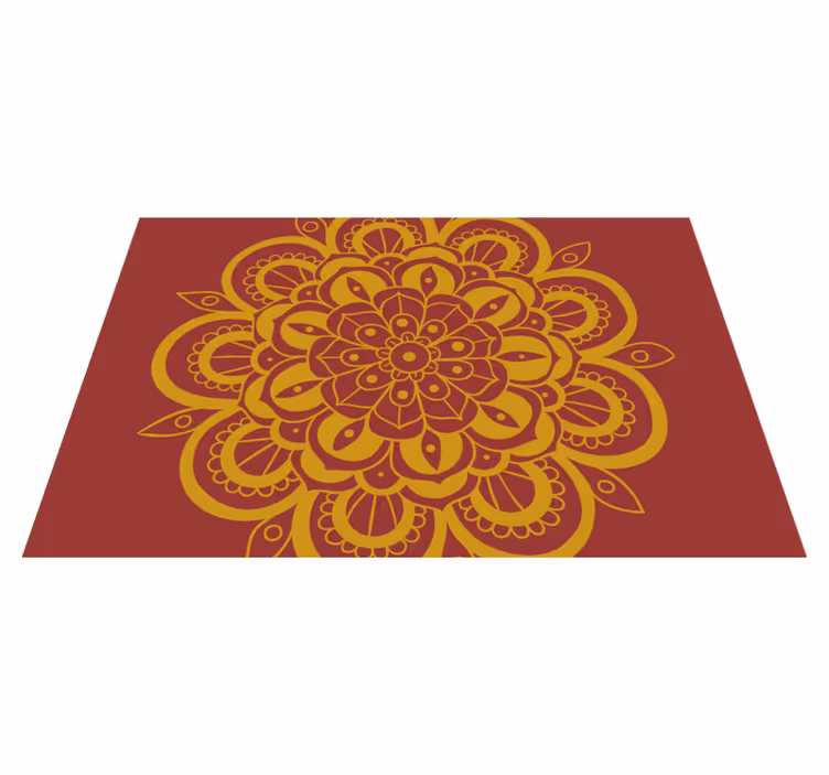 Tischsets originell mit aufwendigem blumenmuster - TenStickers