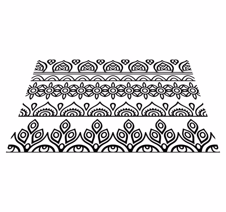 Tischset textur mit botanischem druckmotiv - TenStickers
