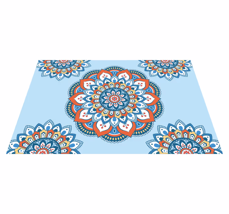 Tischsets originell mit lebhaftem mandala-motiv - TenStickers