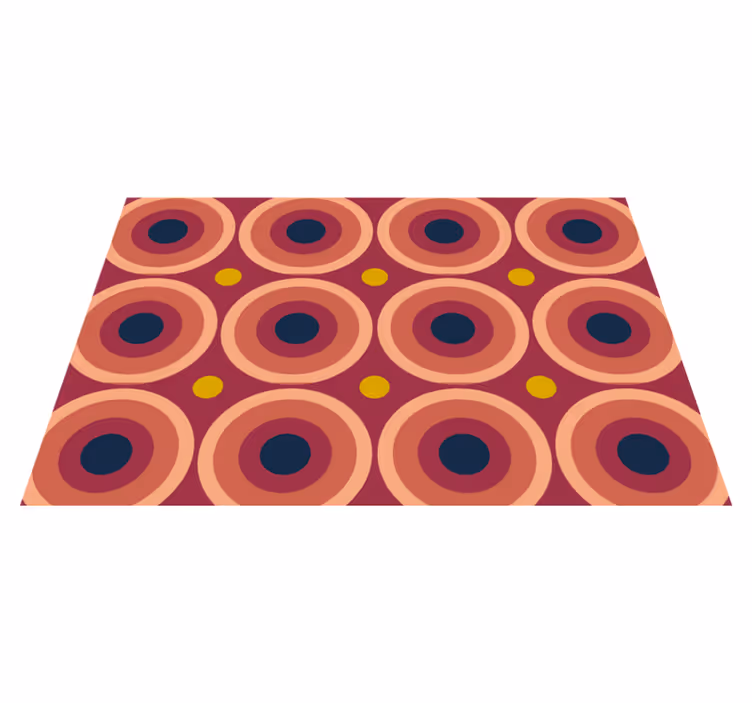 Tischsets originell mit geometrischem kreisdesign - TenStickers