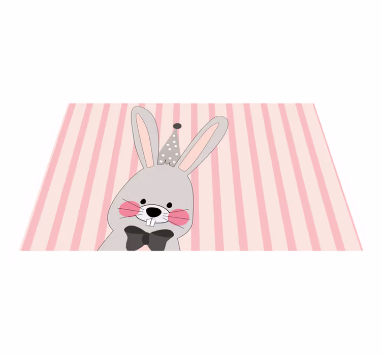 Tischset kinder mit niedlichem hasen-design - TenStickers