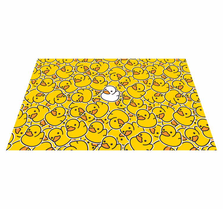 Tischset modern Verschiedene süße weiße ente - TenStickers