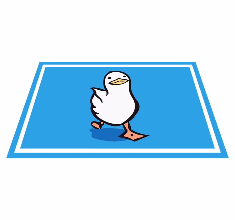 Tischset modern Swaggy walking ente - TenStickers