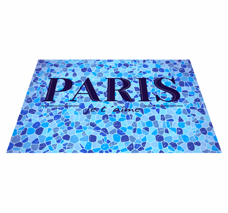 Tischset text paris liebeszitat - TenStickers