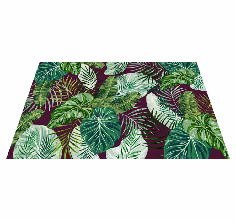 Tischset textur tropisches blattarrangement - TenStickers