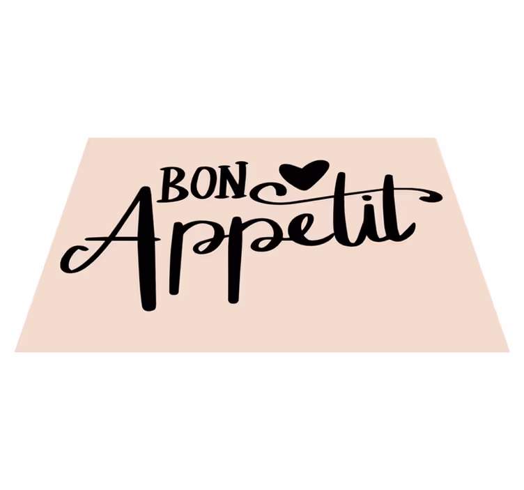 Tischset text guten appetit spruch - TenStickers