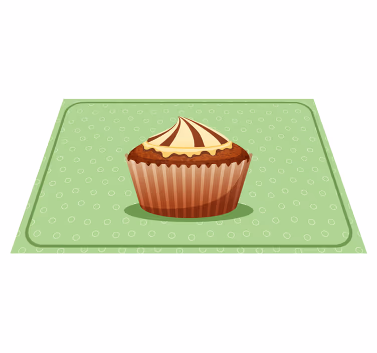Tischsets originell mit cupcake grafik - TenStickers