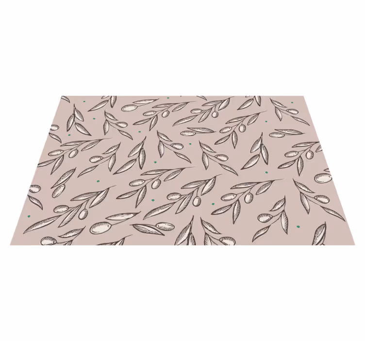 Tischset textur elegantes blattkonzept - TenStickers