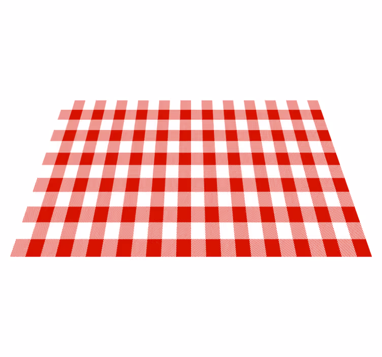 Tischset restaurant im traditionellen karodesign - TenStickers