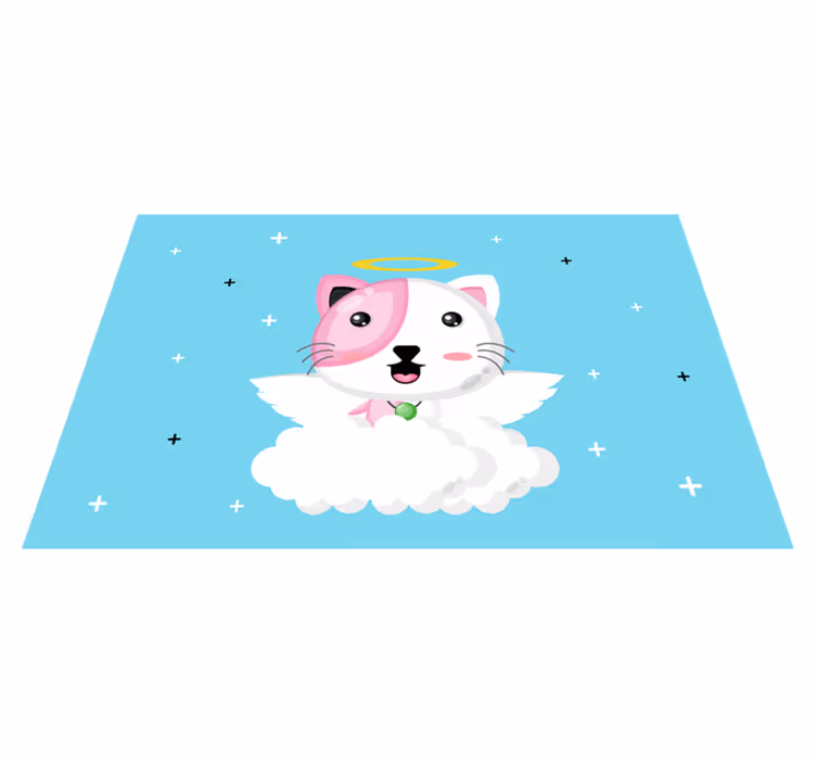 Tischset kinder süßer katzenengel - TenStickers