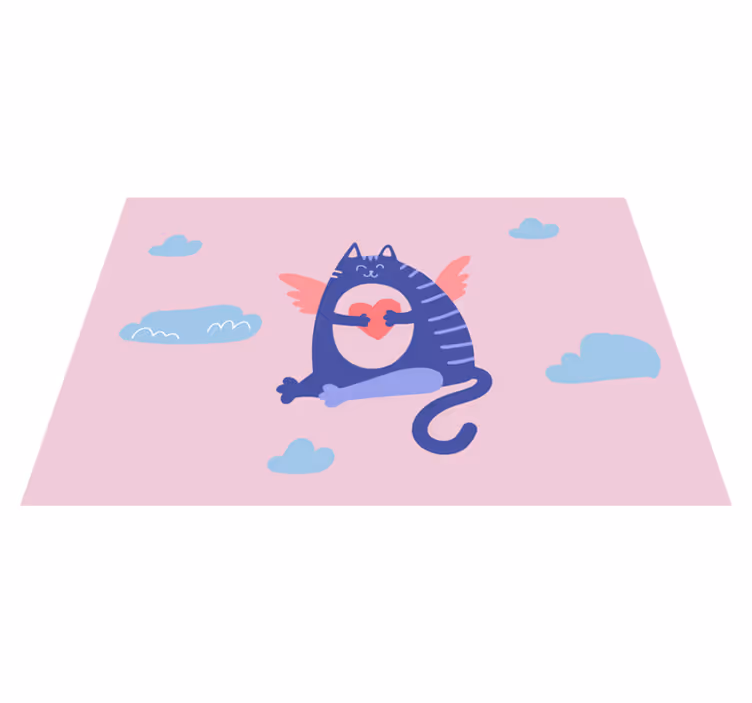 Tischset Kinder Schöne fliegende katze - TenStickers