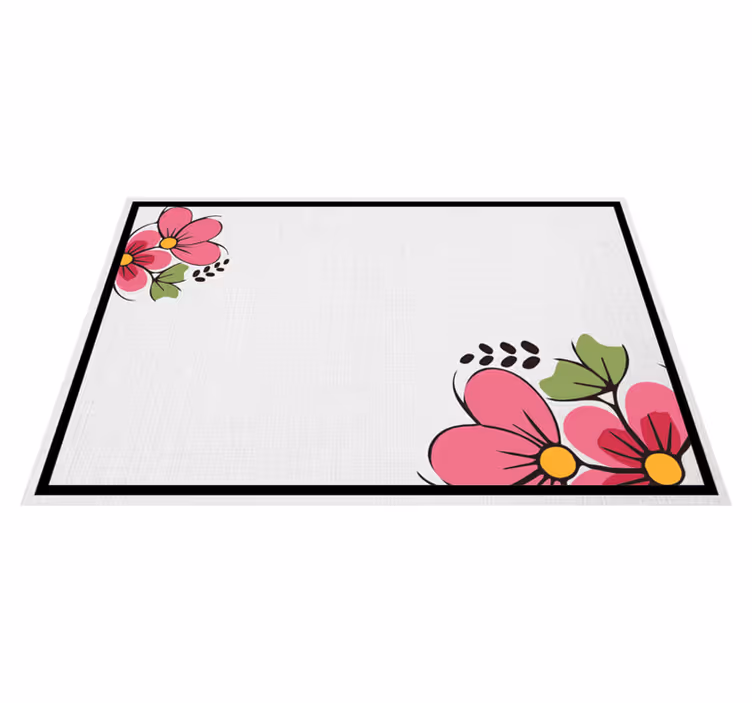 Tischsets originell mit floralem musterdesign - TenStickers