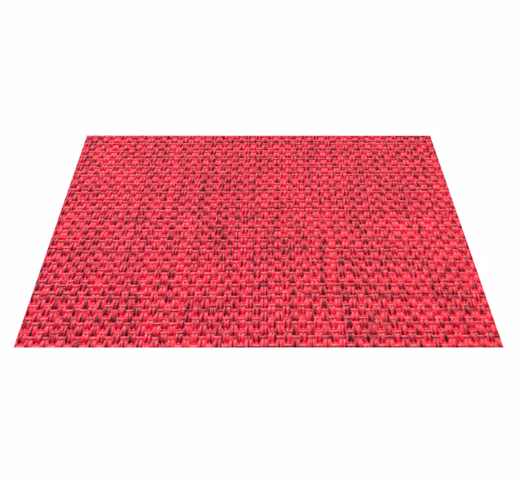 Tischset elegant Rote stoffstruktur - TenStickers