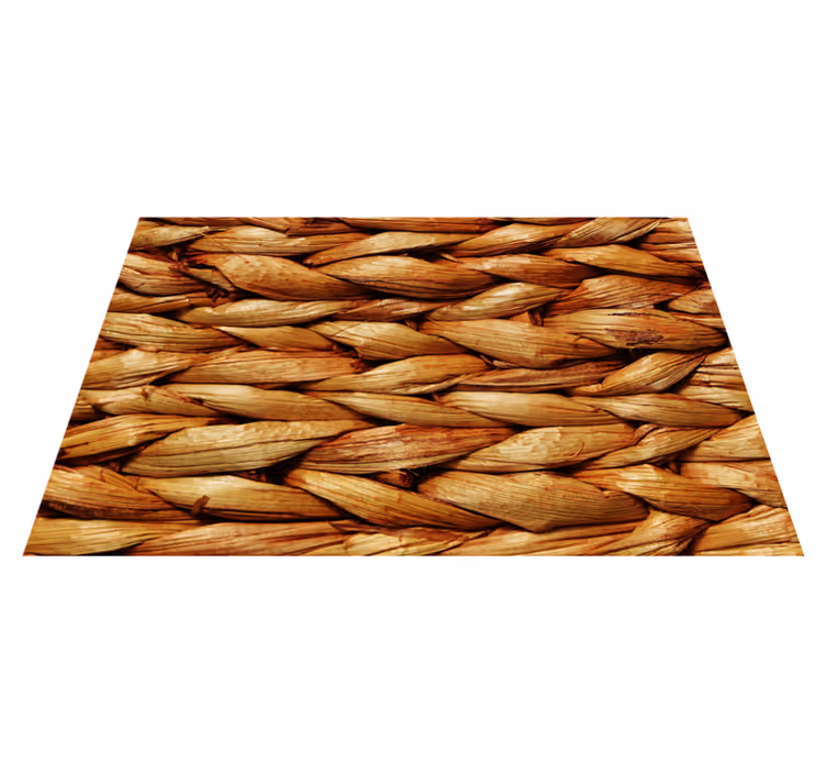 Tischset textur geflochtene naturmatte - TenStickers