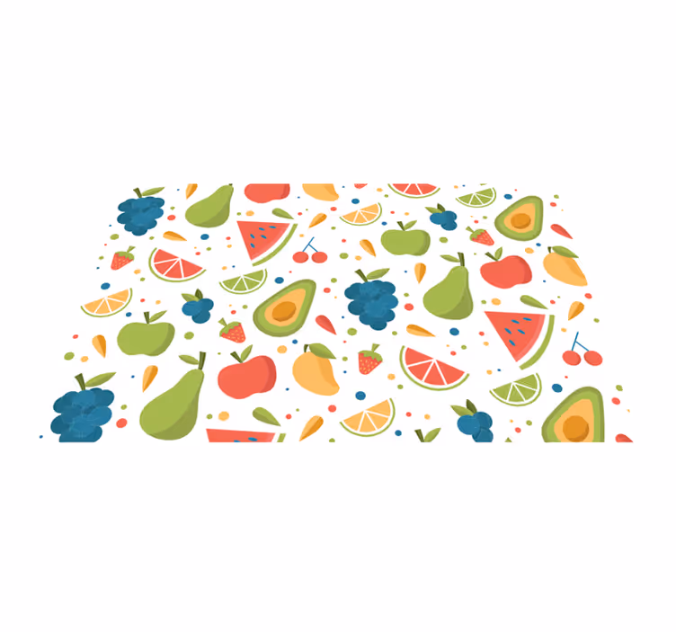 Tischsets originell Cartoon-fruchtmuster - TenStickers