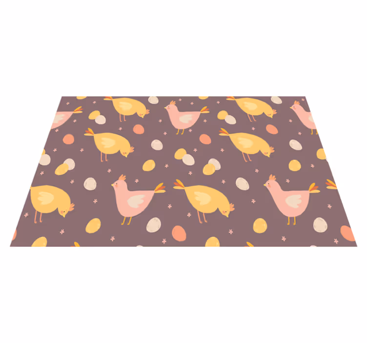Tischset kinder mit charmantem vogelmotiv - TenStickers