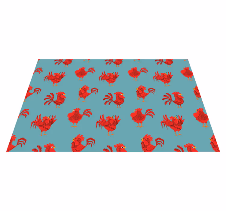 Tischsets originell mit charmantem hühnerdesign - TenStickers