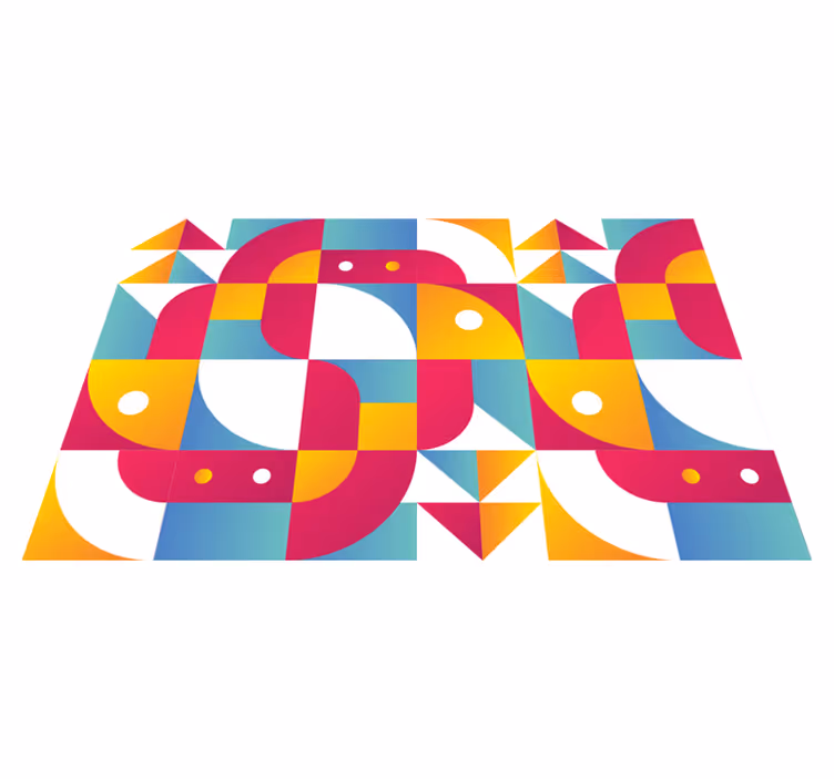 Tischset modern mit mutigen geometrischen mustern - TenStickers