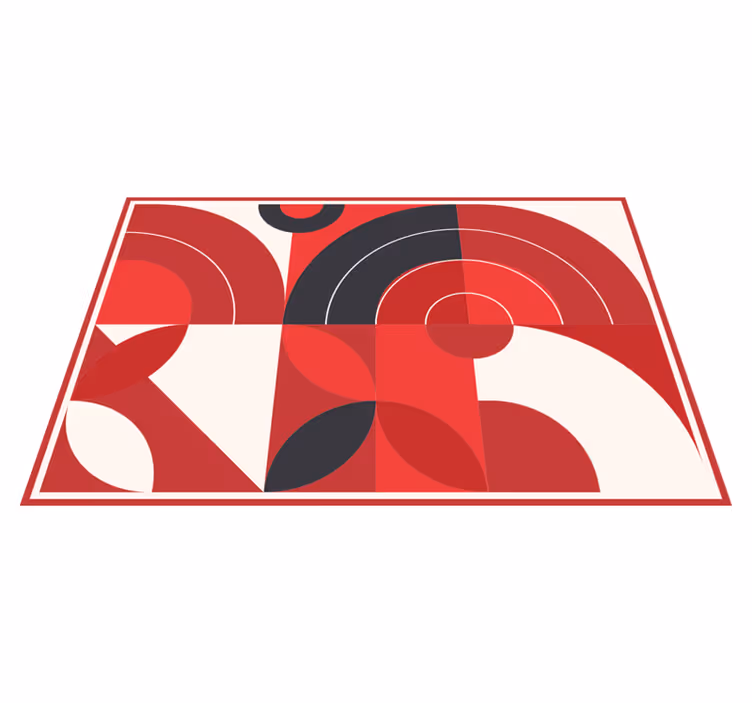 Tischset modern mit lebendigen geometrischen formen - TenStickers