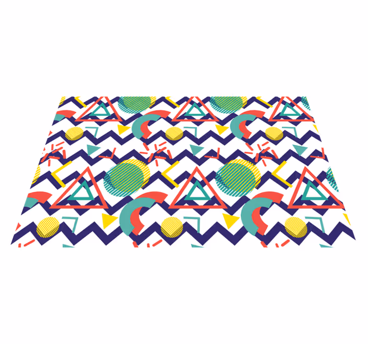 Tischset modern geometrie muster design - TenStickers