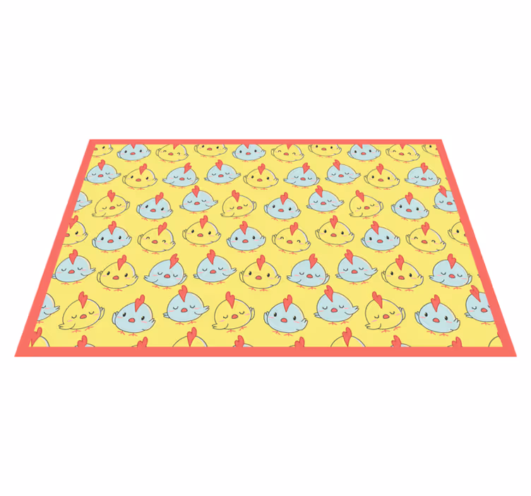 Tischset kinder mit süßem kükenmuster - TenStickers