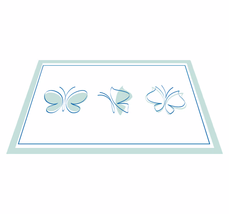 Tischsets originell mit eleganten schmetterlingsmotiven - TenStickers