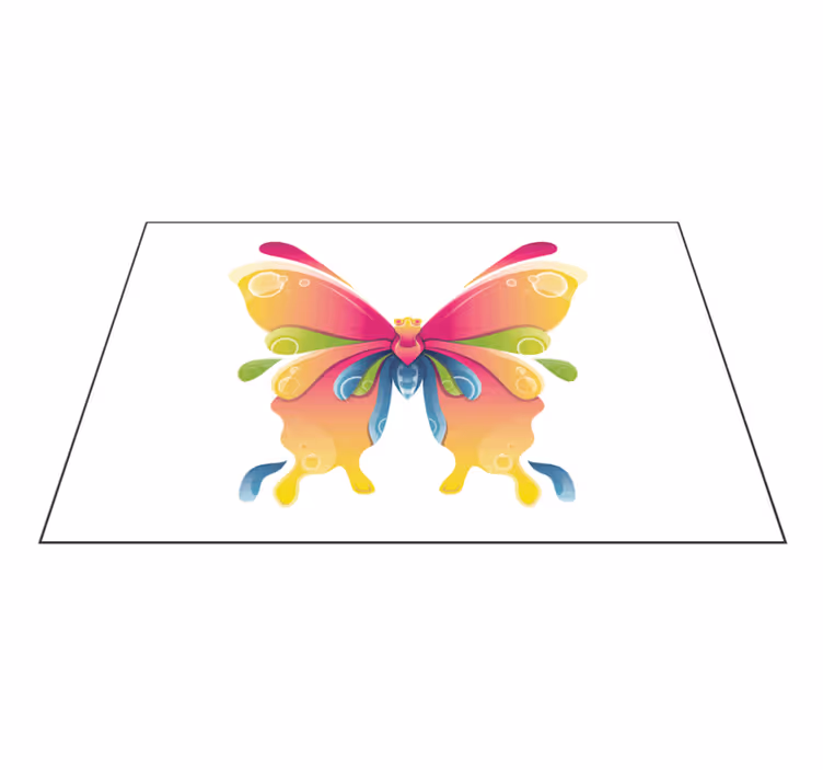 Tischsets originell mit buntem schmetterlingsmotiv - TenStickers