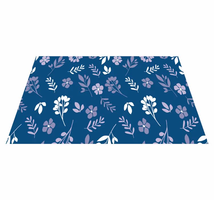 Tischset textur mit botanischem blumenmuster - TenStickers