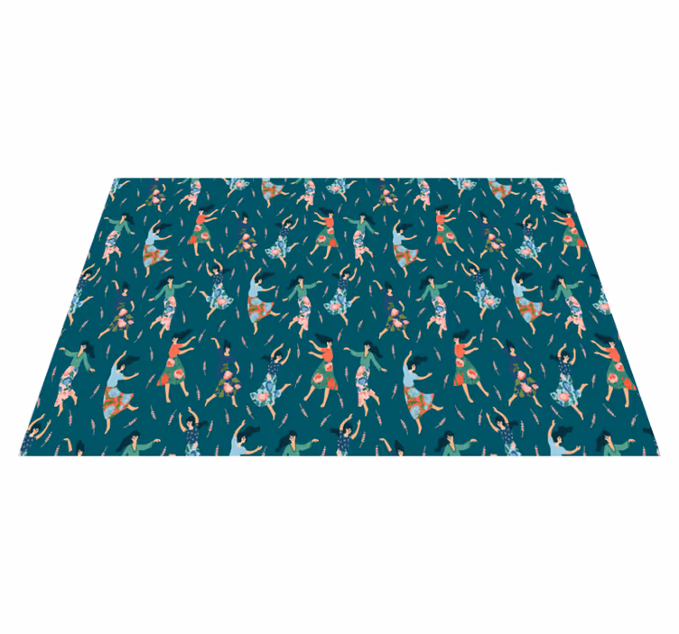 Tischsets originell mit tanzenden frauen motiven - TenStickers
