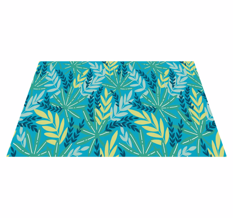 Tischsets originell mit blättrigem botanischem muster - TenStickers