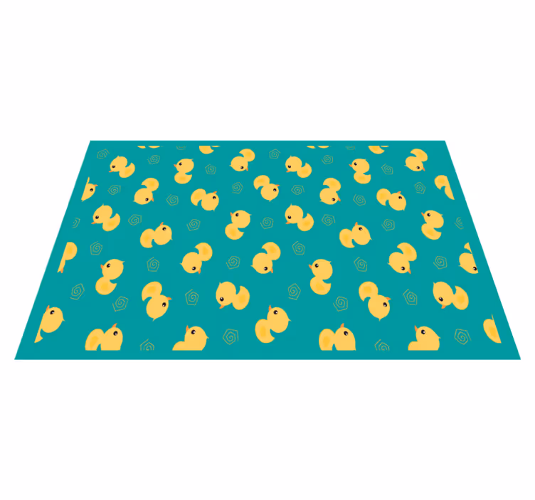 Tischset modern Plastik gelbe entenmuster plastic - TenStickers