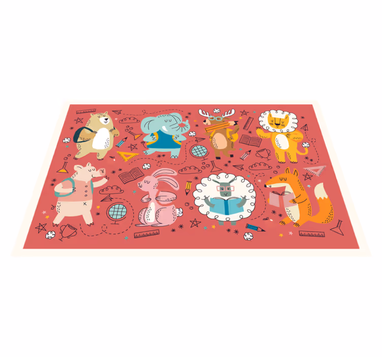Tischset modern Cartoon-tiermotive - TenStickers