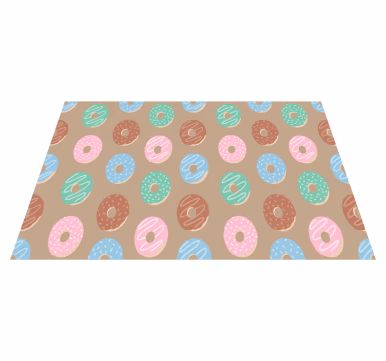 Tischsets originell mit lebhaftem donut-motiv - TenStickers