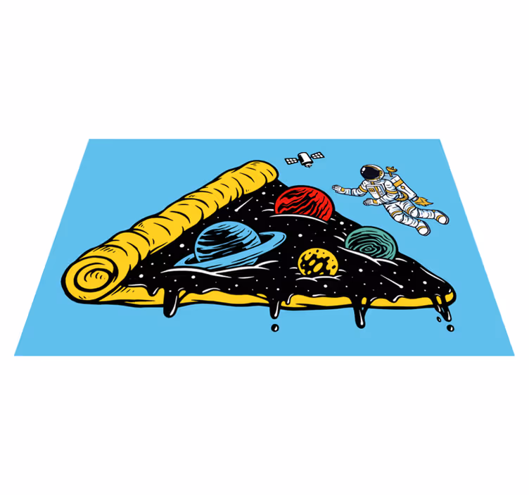 Tischsets originell scheibe mit weltraumthema - TenStickers
