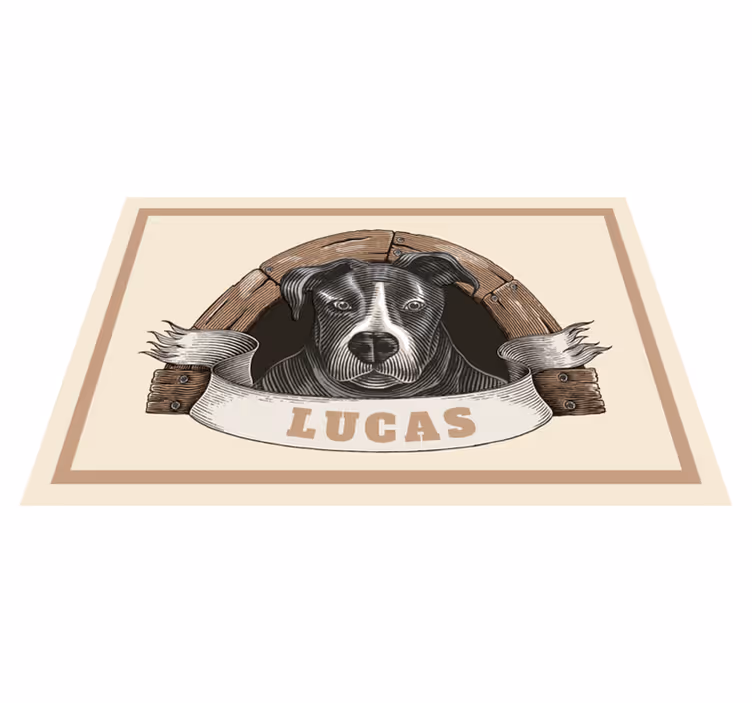 Tischsets originell mit hundeporträt illustration - TenStickers