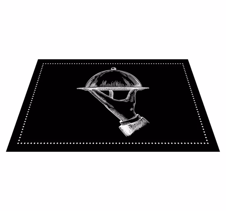Tischsets originell elegante servierhand - TenStickers