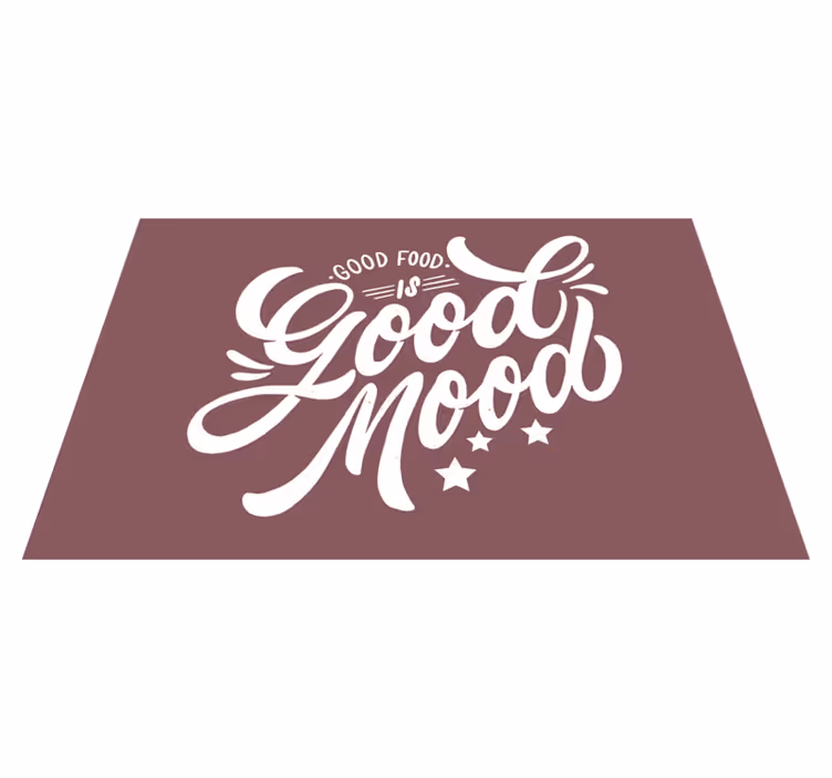 Tischset Restaurant Gutes essen macht gute laune - TenStickers