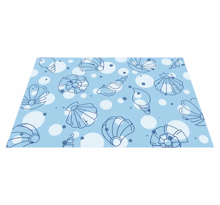 Tischsets originell mit muschelmustern aus dem ozean - TenStickers