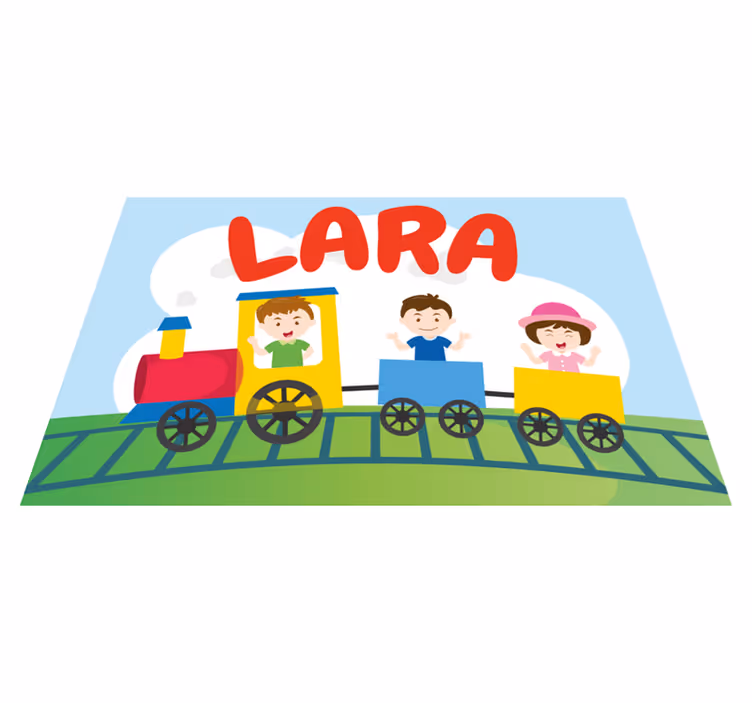 Tischset kinder mit zug illustration - TenStickers
