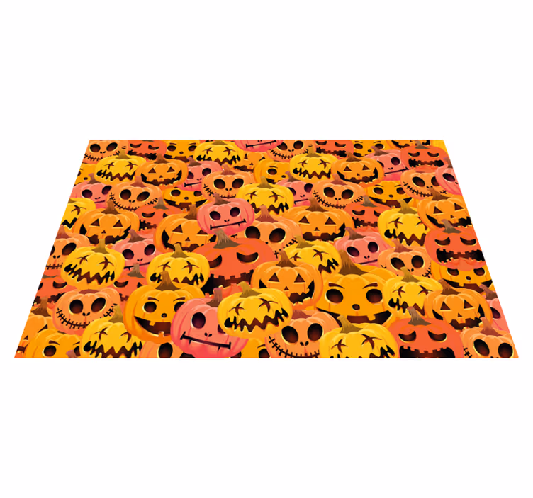 Tischset halloween kürbis kunst kollektion - TenStickers