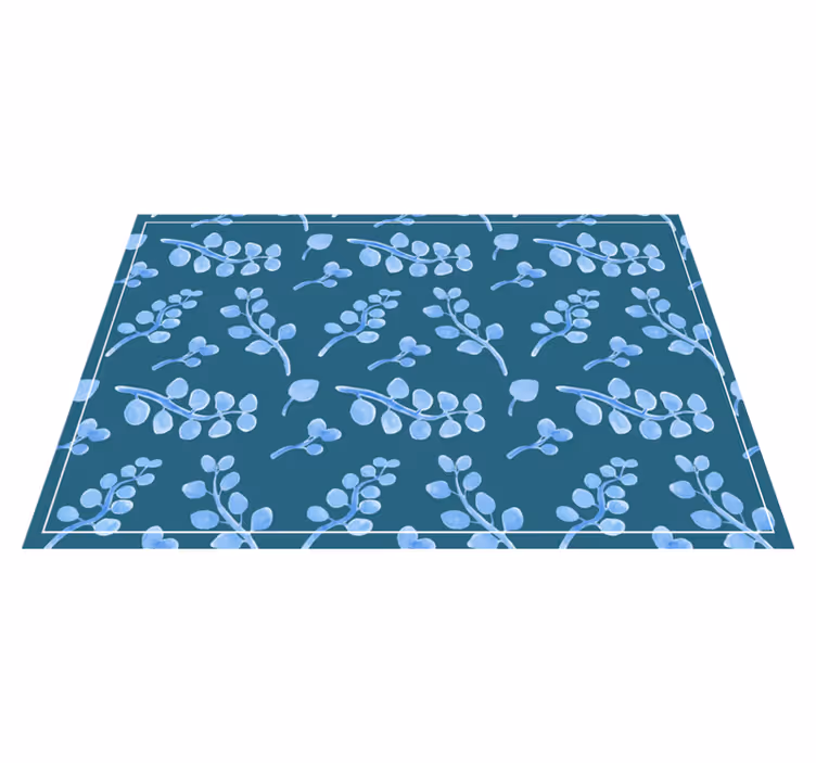 Tischset textur mit botanischem blattelement - TenStickers